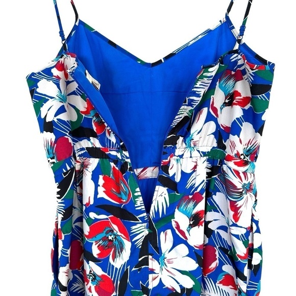 J. Crew mini  dress with spaghetti straps, fitted top, fully lined, tropical - Picture 9 of 16